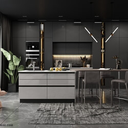 3D Model Kitchen 234 By HuyHieuLee 