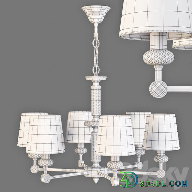 Maytoni Chandelier Riverside MOD018PL 06CH Pendant light 3D Models