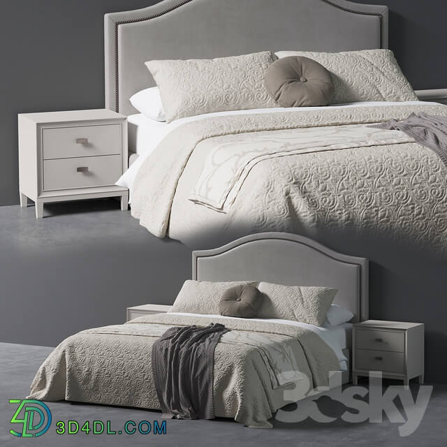Bed Beverly Queen Headboard Bed