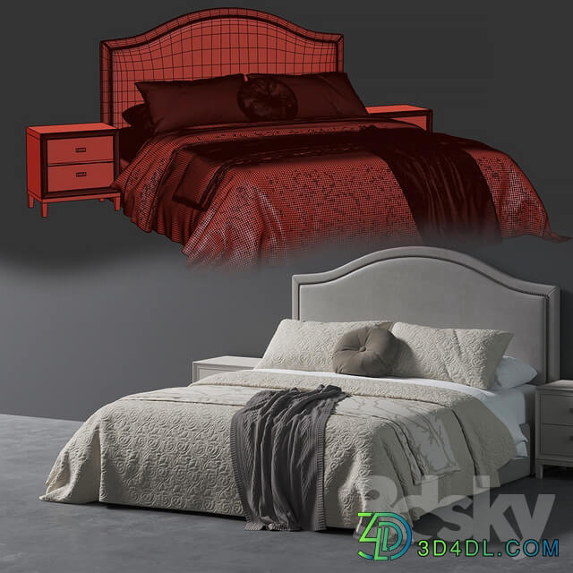 Bed Beverly Queen Headboard Bed