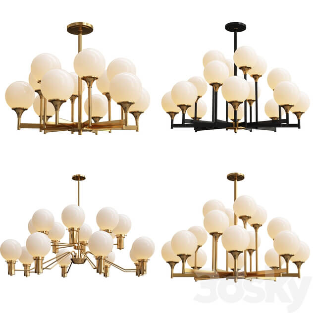 Collection of Babble Mlik Pendant light 3D Models
