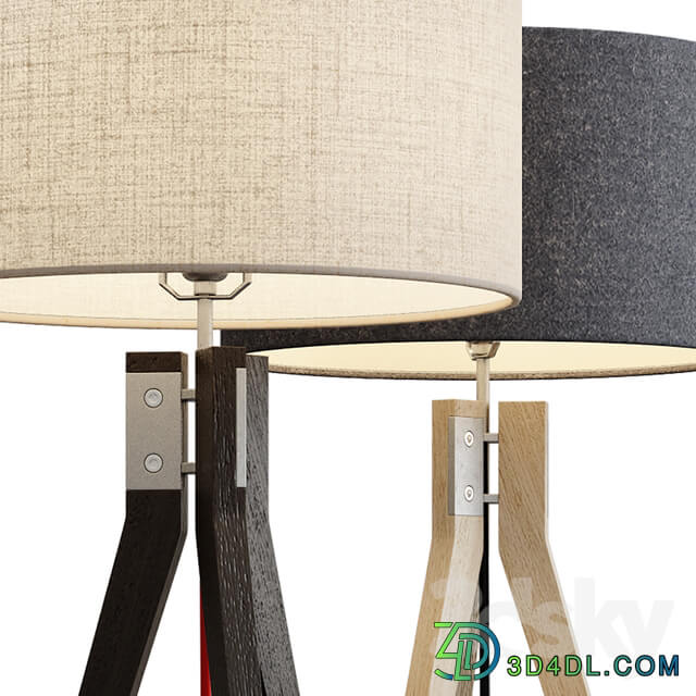 Folk Tripod Table Lamp