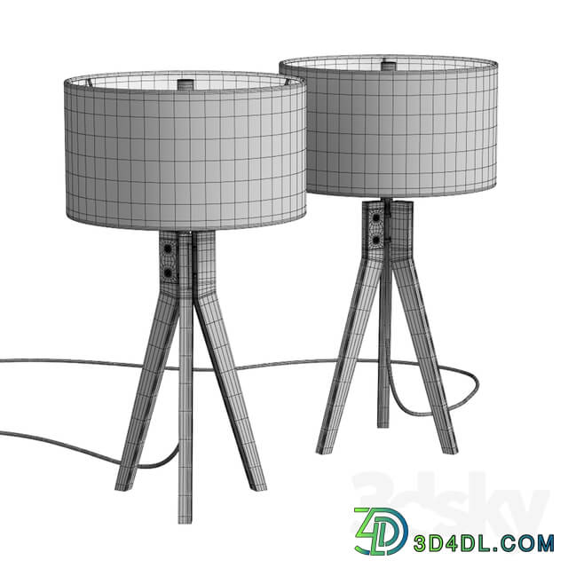Folk Tripod Table Lamp