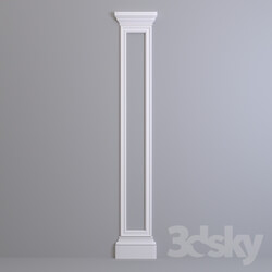 Pilaster Europlast. Capital 1.21.005 Molding 1.51.307 Base 1.23.500 
