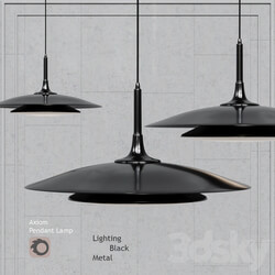 Pendant lamp Axiom Pendant black by Robert Abbey Pendant light 3D Models 