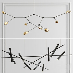 Drop Kreon Esprit Chandelier Pendant light 3D Models 
