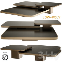 Bow Coffee Tables and Side Tables Classicon low poly  