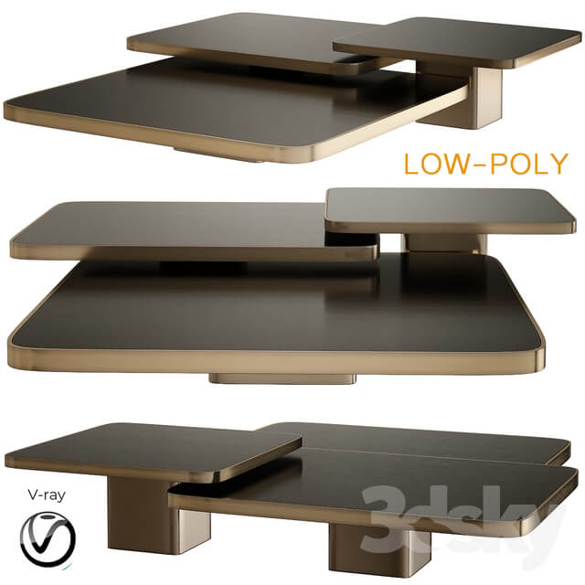 Bow Coffee Tables and Side Tables Classicon low poly 