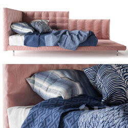 Bed Bed pink Bonaldo Alvar 