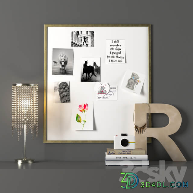 CLASSIC METAL FRAME PINBOARD BRASS