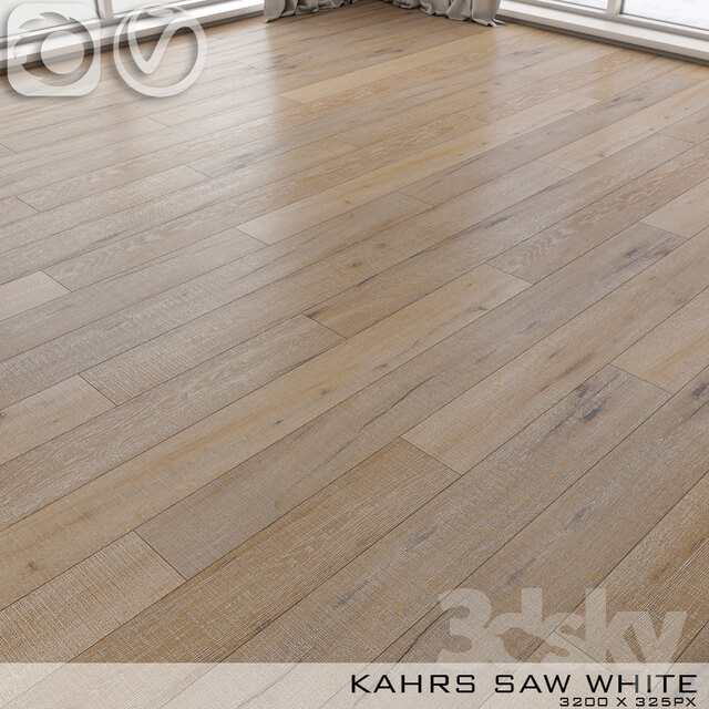 Parquet Kahrs Oak Saw White