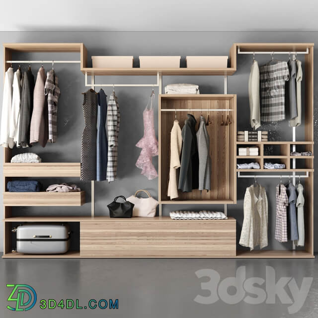 A wardrobe Wardrobe Display cabinets 3D Models