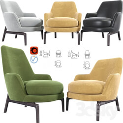 Leda Flexform Armchair Set 02 
