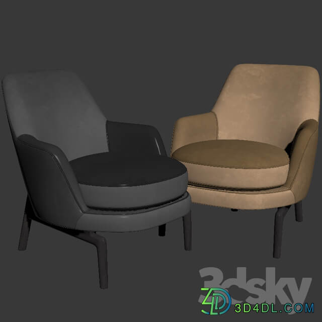 Leda Flexform Armchair Set 02