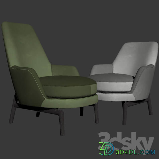 Leda Flexform Armchair Set 02