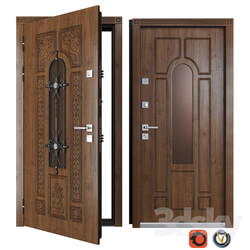 Entrance metal door of Vezha 4 3d Your Frame  