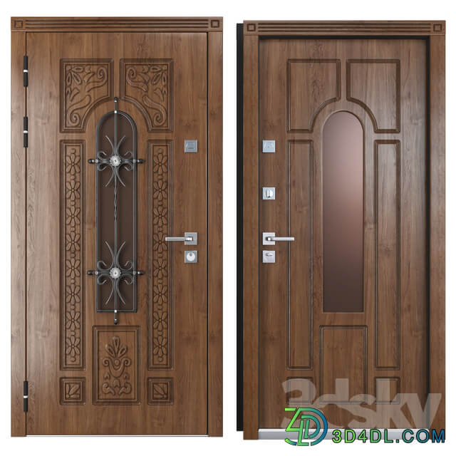 Entrance metal door of Vezha 4 3d Your Frame 