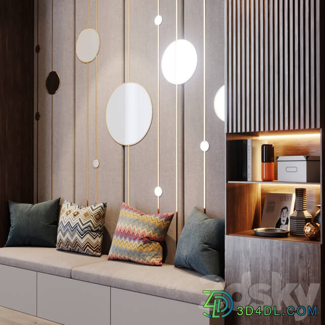 Furniture composition 6 3D Models