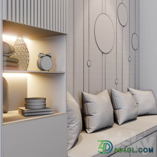 Furniture composition 6 3D Models