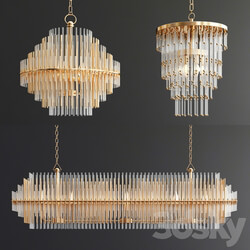 Rh Chandelier Collection Emile Pendant light 3D Models 