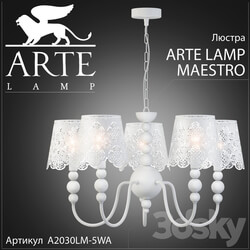 Chandelier Arte lamp Maestro A2030LM 5WA Pendant light 3D Models 
