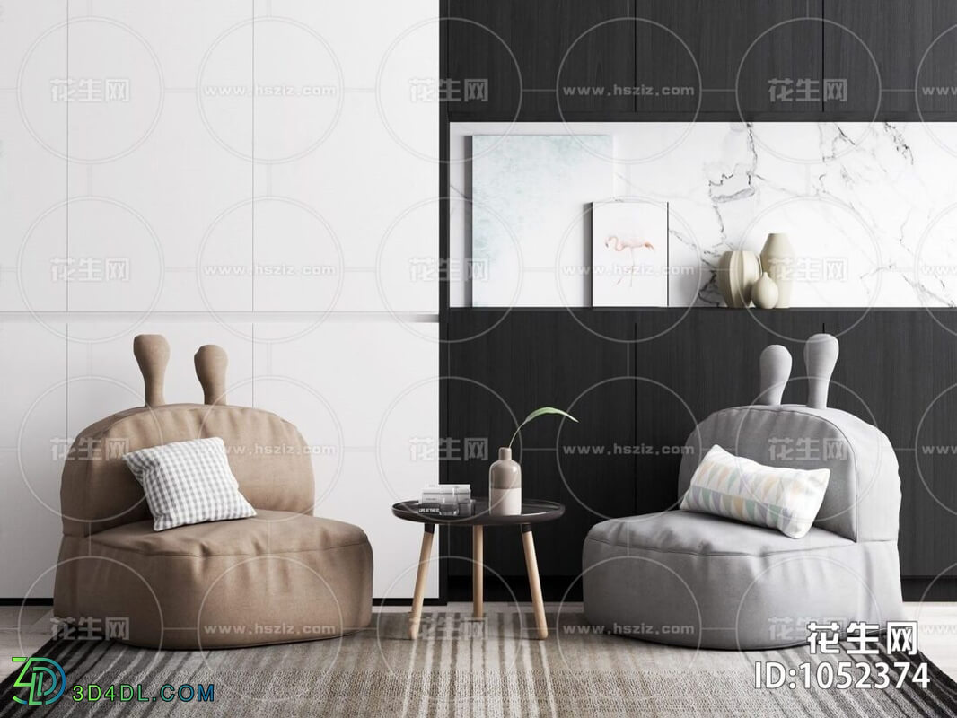 3D Model Lazy Chair 107 By Phan Thanh Duong