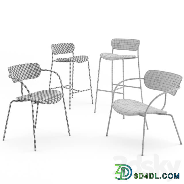 Pavilion Chairs Collection by TRADITION