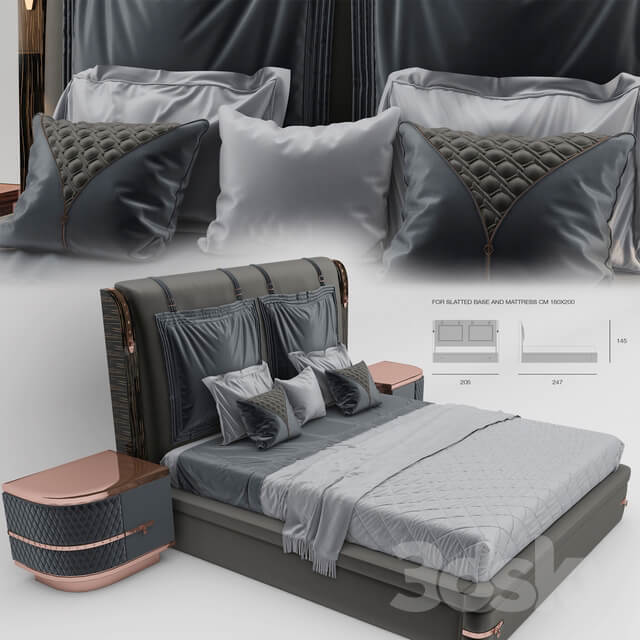 Bed DIAMOND BED BY TURRI