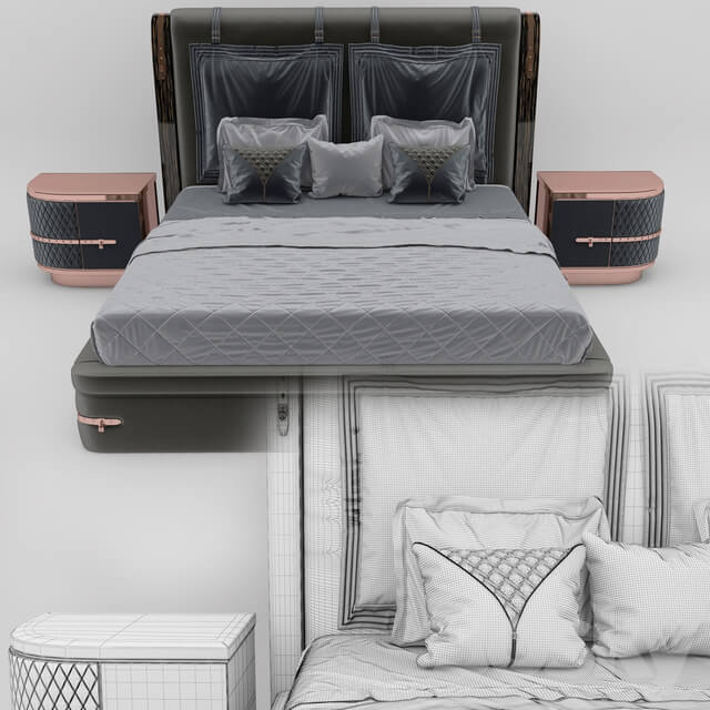 Bed DIAMOND BED BY TURRI