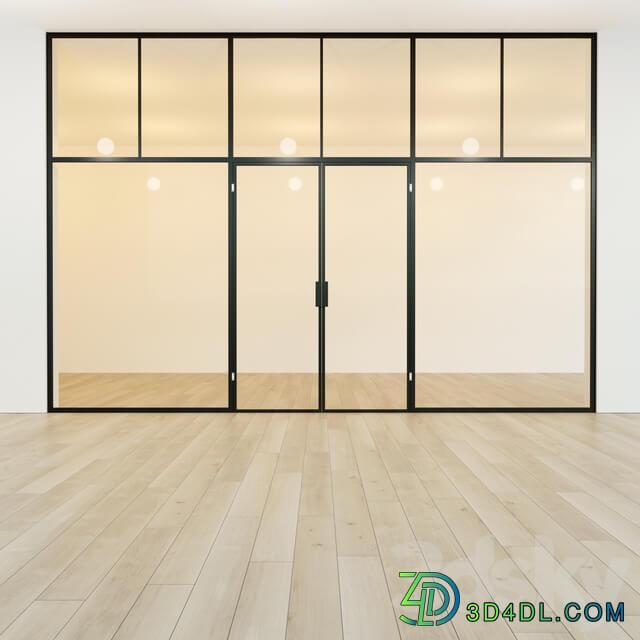 Glass partition. Door. 40