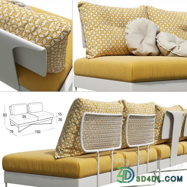 ROBERTI CORAL REEF Sofa 9802 and 9802FA