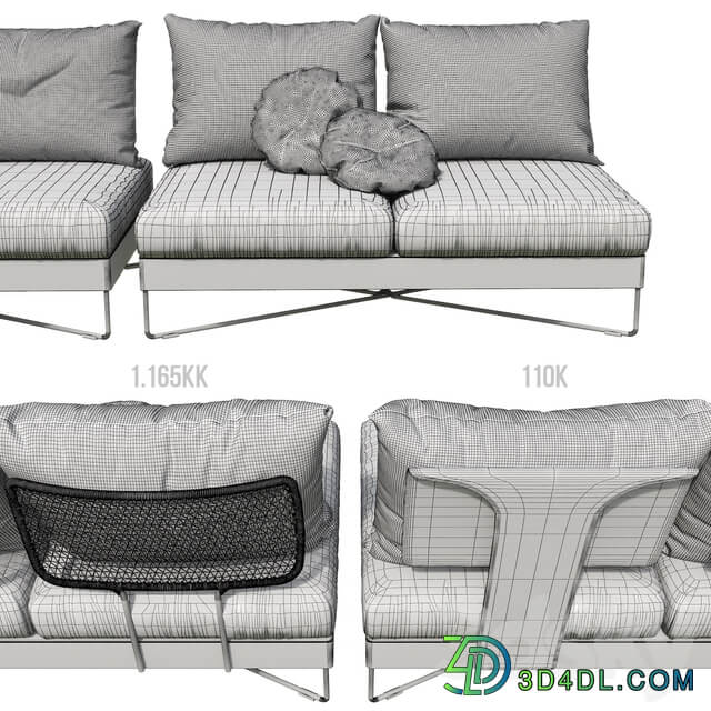 ROBERTI CORAL REEF Sofa 9802 and 9802FA