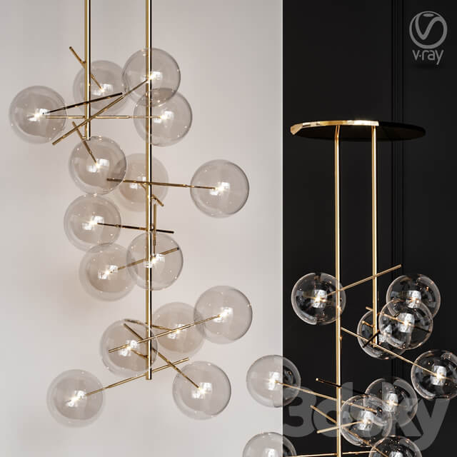 Gallotti Radice Bolle Pendant Light by Massimo Castagna Pendant light 3D Models