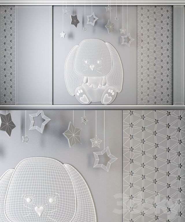 Miscellaneous Wall panels for children bunny 2 