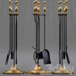 Hearth tool set 