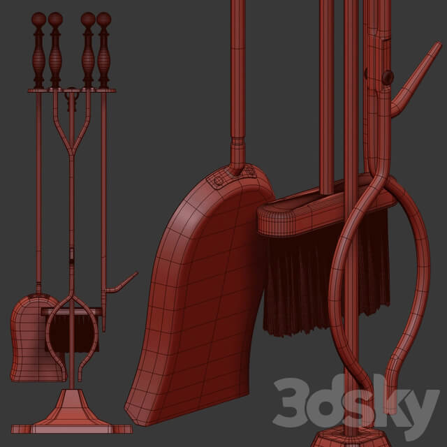 Hearth tool set
