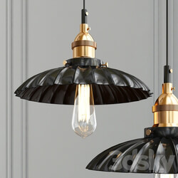 Loft flower Pendant light 3D Models 