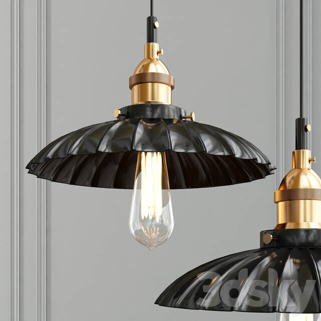 Loft flower Pendant light 3D Models