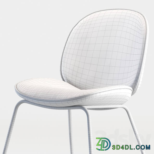 Beetle Dining Chair in GUBI Velvet and Luce