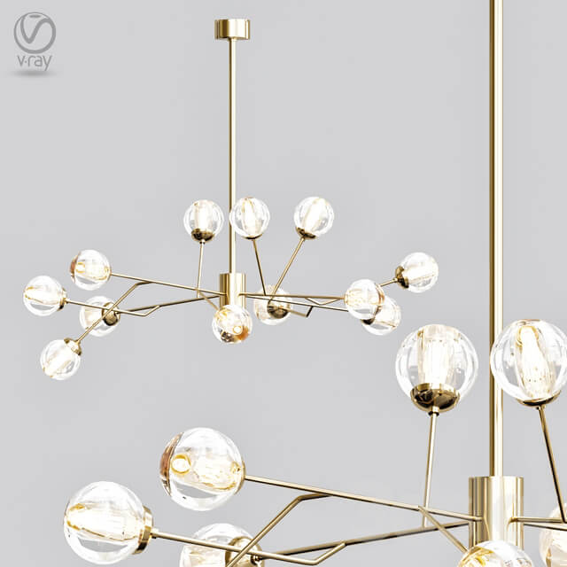 Dallas chandelier Pendant light 3D Models