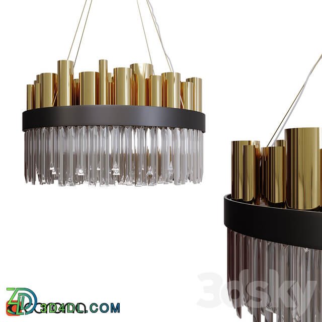 Luxurious Stainless Steel Nordic Chandelier Pendant light 3D Models