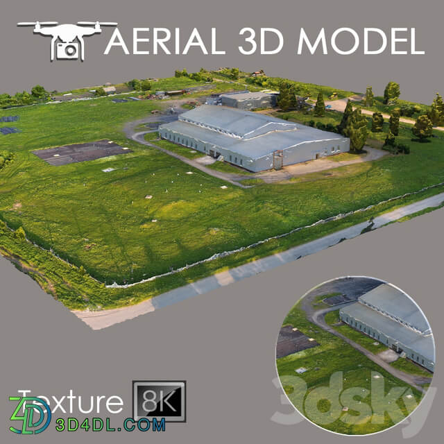 Aerial scan 17 Urban environment 3D Models