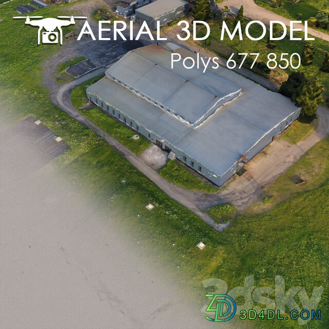 Aerial scan 17 Urban environment 3D Models