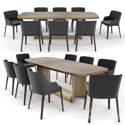 Table Chair Dragon keramik premium 