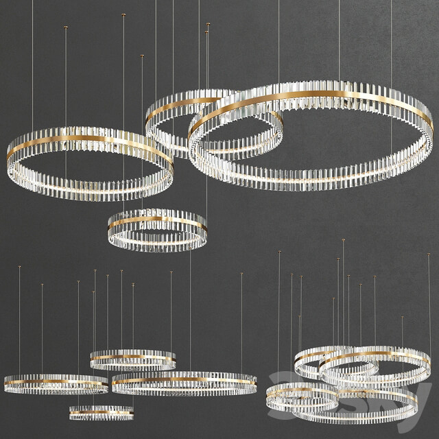 Saturno by Baroncelli 4 Pendant light 3D Models