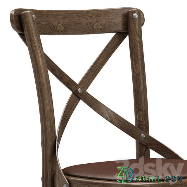 Restoration Hardware Madeleine Leather Side Chair