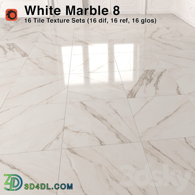 Stone White Marble Tiles 8