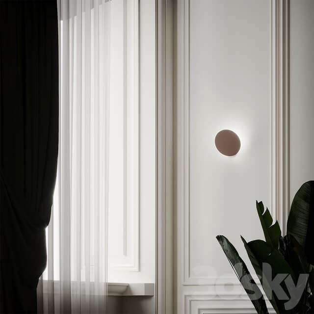 Studio Design Puzzle Round Wall Sconce 3D Models