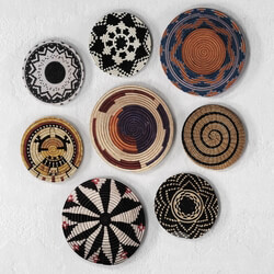 Other decorative objects Wicker African wall baskets 
