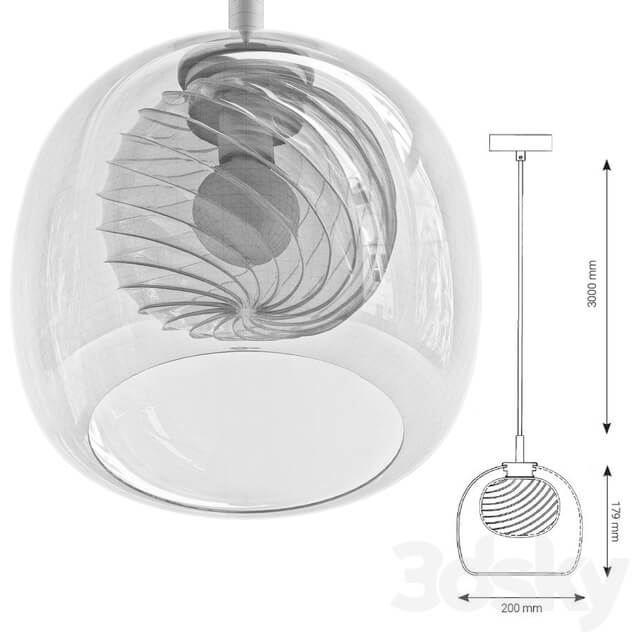 OBLURE INSIDE Pendant light 3D Models